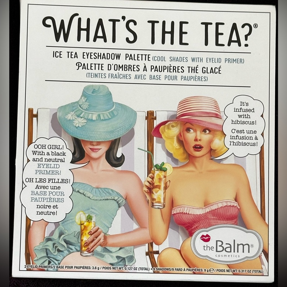 The Balm Cosmetics What’s the Tea eyeshadow palette BNIB